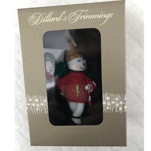 Mr. Bingle 2013 Ornament Dillards Christmas snowman Resin NEW